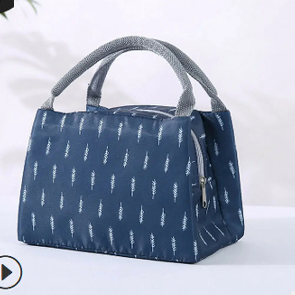 Местный запас для женщин дети мужчины изолированный текстильный рюкзак сумка-тоут термальная сумка-холодильник сумки для обедов - Цвет: Синий