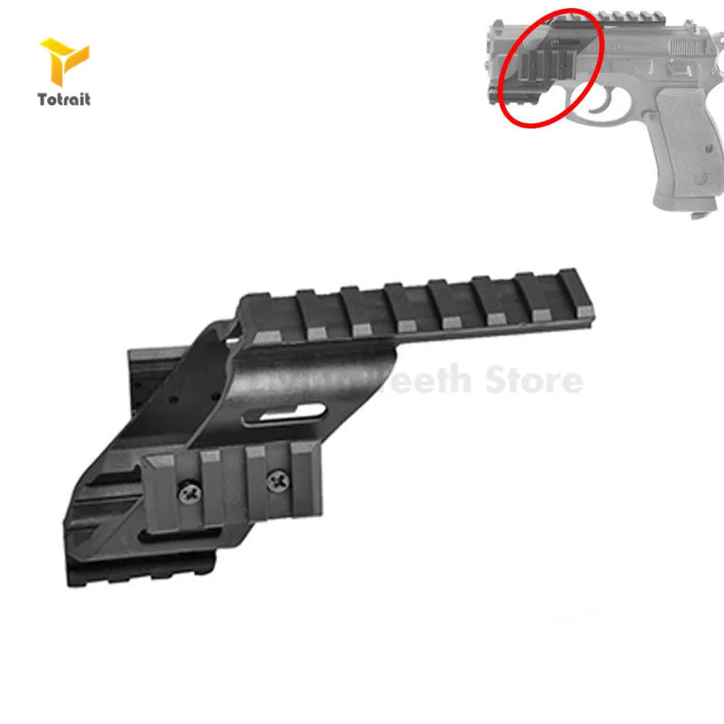

Universal Tactical AEG Pistol Plastic Polymer Base Quad Rail Picatinny Sight Laser lighting Scope Mount For Glock 9mm