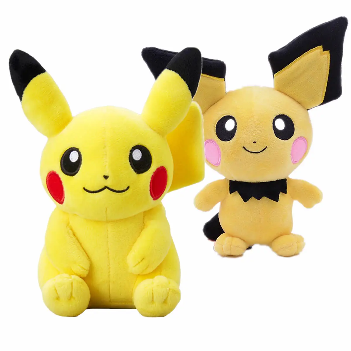 Pikachu, Brinquedo de pelúcia do desenho Pokémon, com 20 CM - Tomate Toy