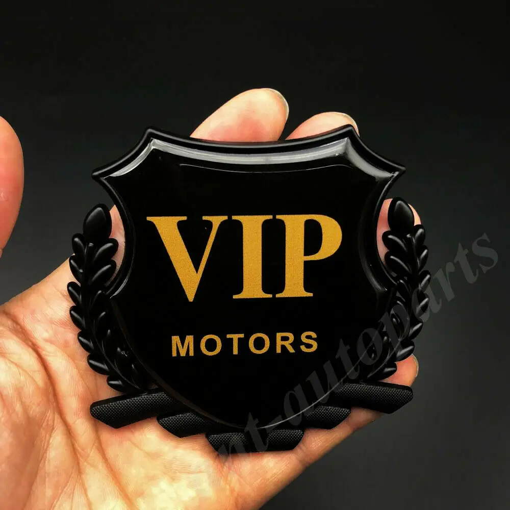 

3D Metal VIP MOTORS Luxury JDM JP Car Trunk Window Emblem Badge Decal Sticker