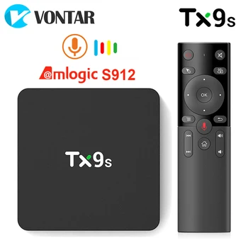 android tv box – TX9s Android Smart TV Box Amlogic S912 2GB 8GB 4K 60fps TVBox 2.4G Wifi 1000M Google Assistant Voice tanix tx9s tv box at 17.64