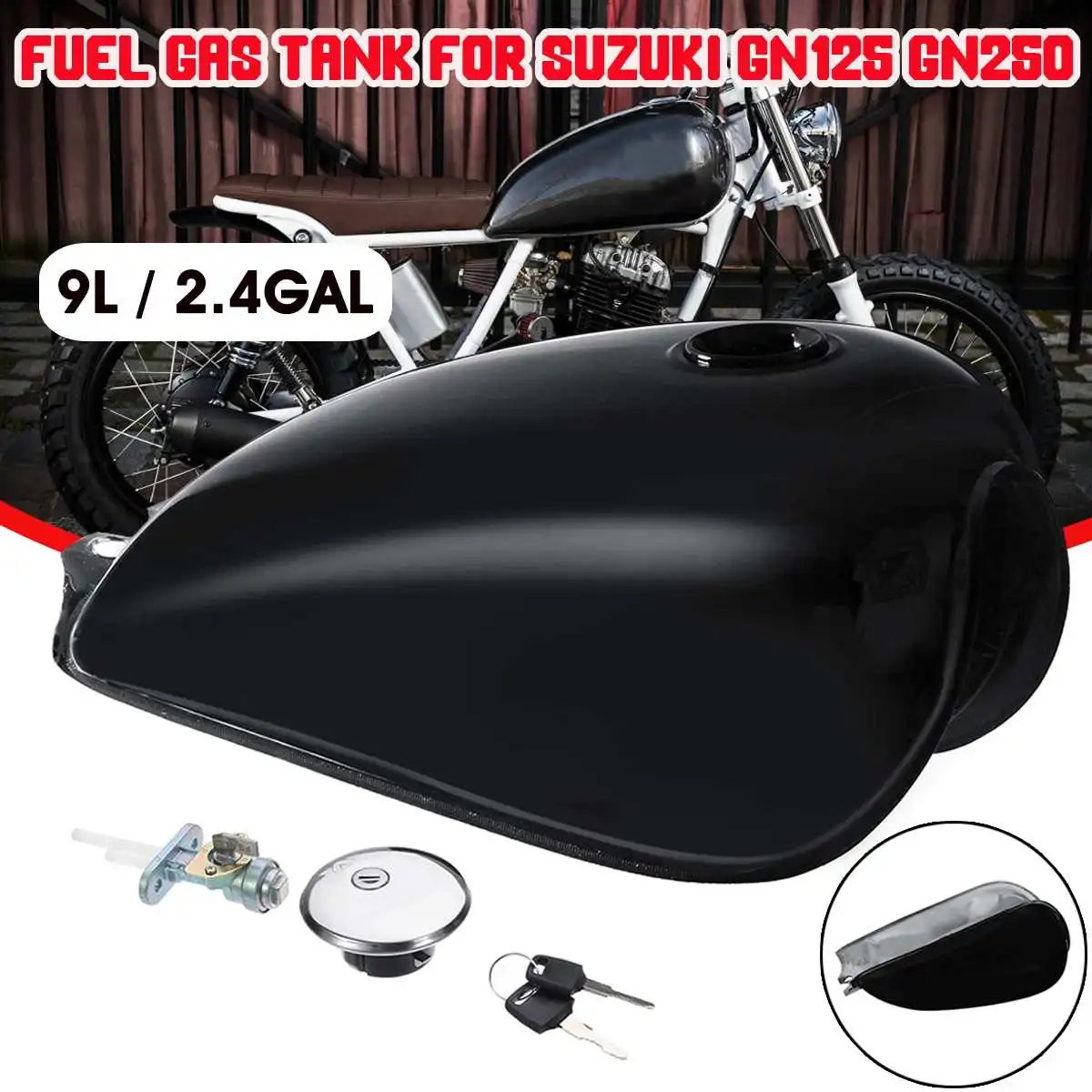 9L 2.4 Gal Universal Motorcycle Retro 