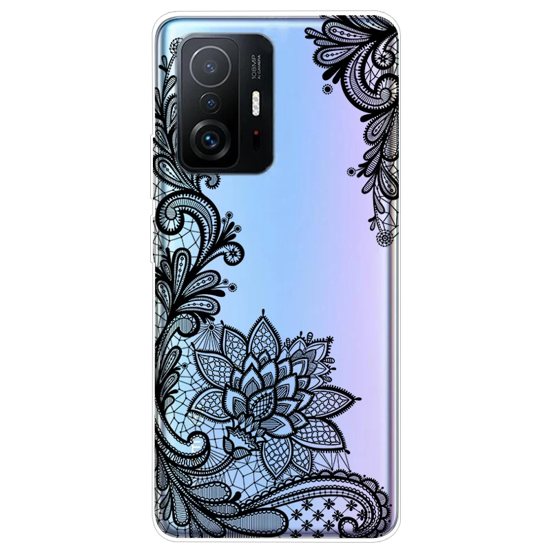 Soft TPU Silicone Clear Cartoon Case for Xiaomi 11T Pro - Transparent Protective Phone Cover