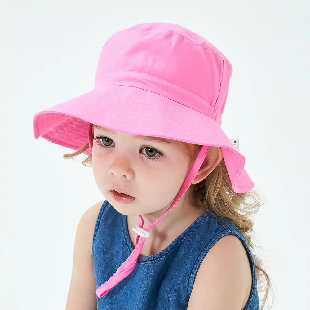 baby beach hat with strap