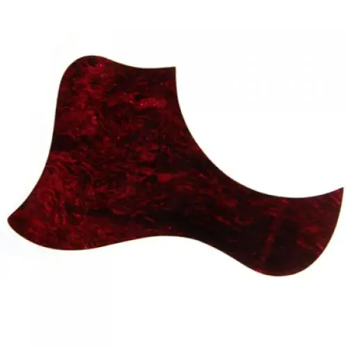 Self-Adhesive Pickguard Scratchplate Guard Plate For Acoustic Guitar Red PVC New