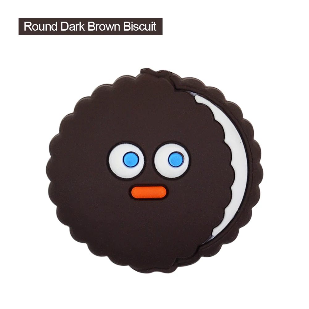 Round Dark Brown Biscuit