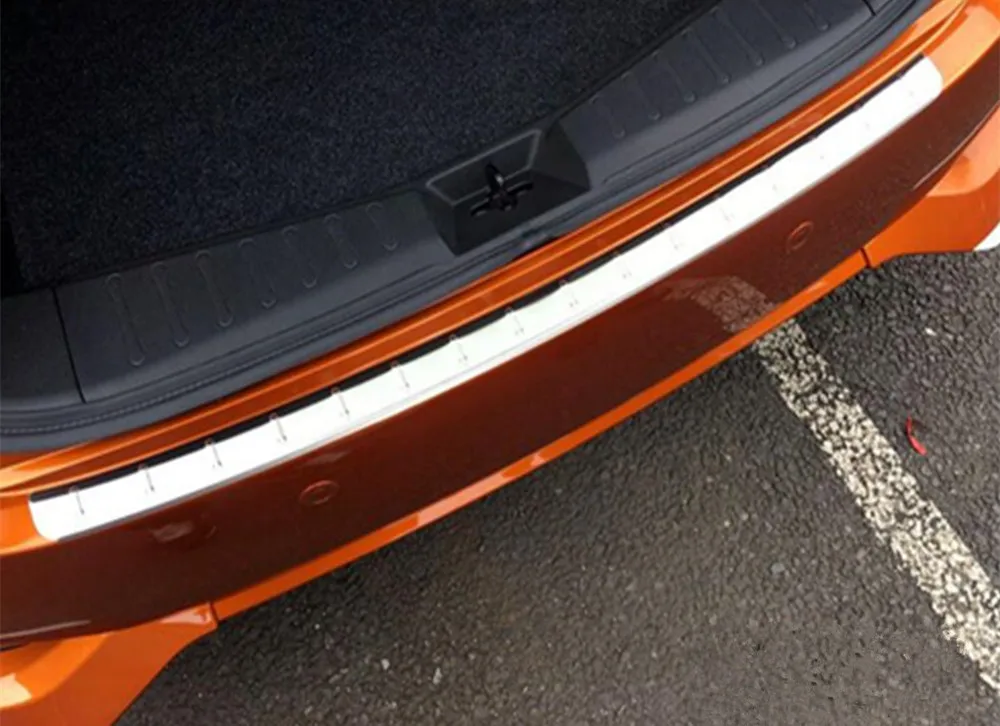 outside Для Nissan NOTE автомобильный чехол внутренний, наружный задний бампер задняя дверь полоски на педали накладка пластина-порожек - Название цвета: outside