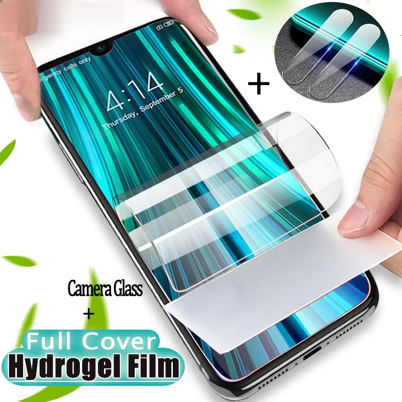 Pellicola 2 In 1 Redmi Note 9S Hydrogel Per Xiaomi Redmi Note 9S Pellicola Salvaschermo Red Mi Note 9 Pro Lente Protettiva Flim Note9Pro