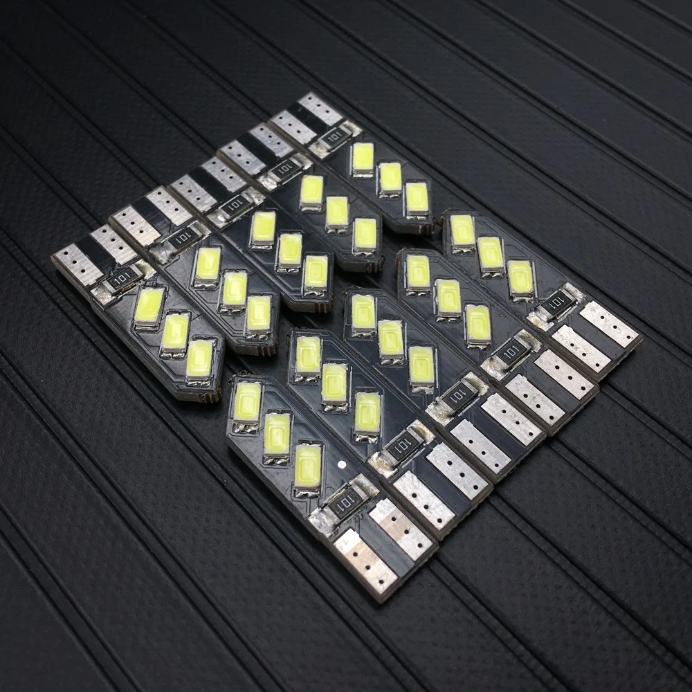 10 шт. T10 Canbus Clearance LED W5W 194 5630 6SMD Бесплатная ошибка автомобиля маркер лампы 161 дверь 168