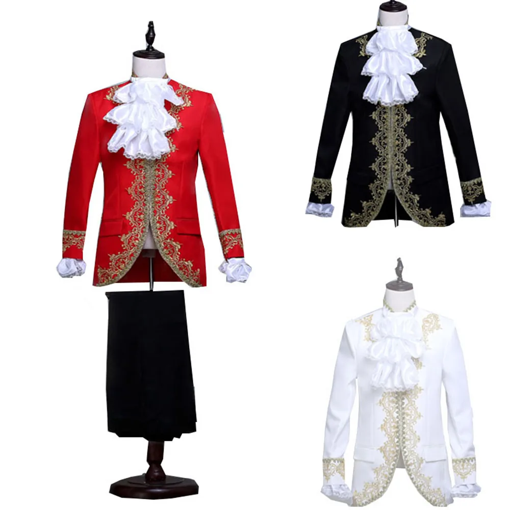 Victoria-Military-King-Prince-Wedding-Costume-For-Adult-Men-Festival-Jacket-Lace-Jabot-Tie-Top-Pants