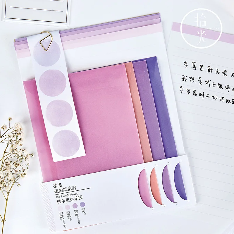 Conjunto de sobres de la serie Ins para decoración artística, tarjeta de mensajes, almacenamiento estacionario, papel de regalo