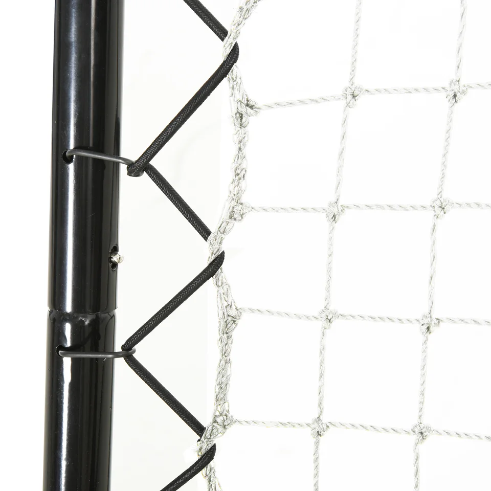 Rete Da Calcio Rebounder HOMCOM - Pieghevole, Con Bersaglio, Altezza E Angolo Regolabile - 123x73cm - Foto 5