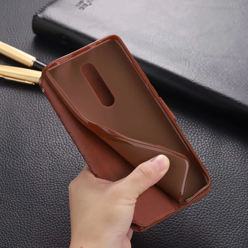 Чехол для телефона Xiaomi mi 9T Pro, премиальный кожаный чехол-книжка, чехол для визиток, держатель для кредитных карт, откидная крышка для Red mi K20 Pro Coque
