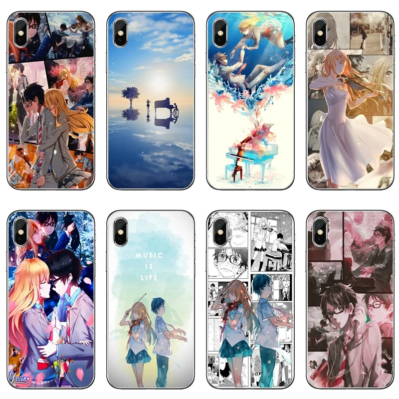Shigatsu wa kimi чехол для телефона без использования Samsung Galaxy A71 A70 A60 A51 A50 A41 A40 A31 A30 A20E A21S