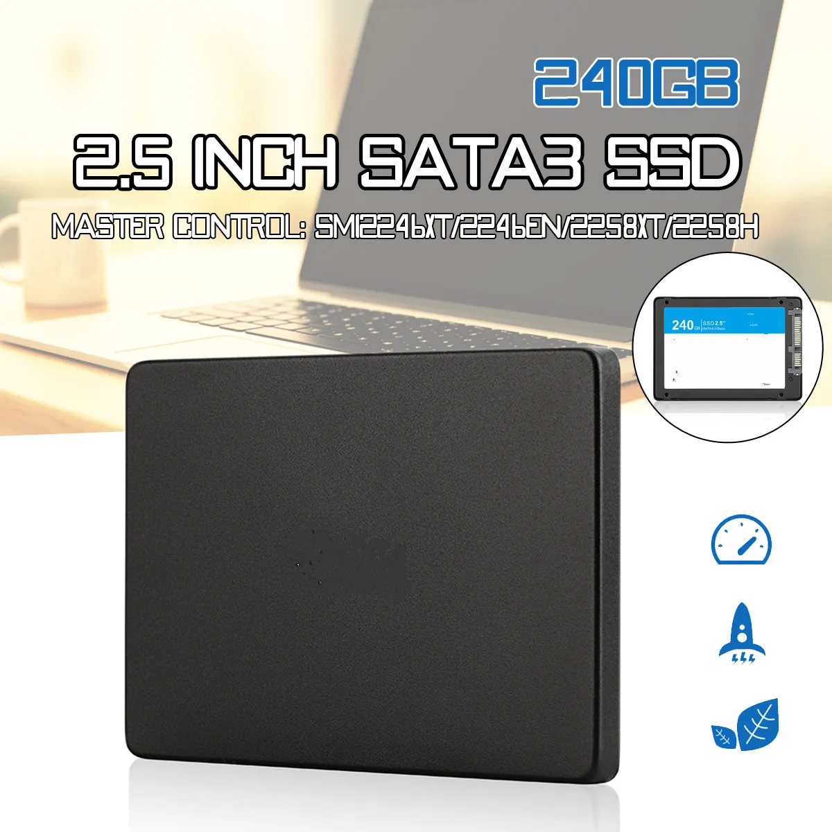 Внутренний SSD твердотельный накопитель 240 ГБ 2,5 дюйма SATA 3 6 Гбит/с MLC/TLC NAND флэш-жесткий диск SSD Внутренний твердотельный жесткий диск