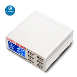 PHONEFIX многопортовый usb-концентратор умная быстрая зарядная станция с умным цифровым дисплеем 6 портов USB зарядное устройство концентратор