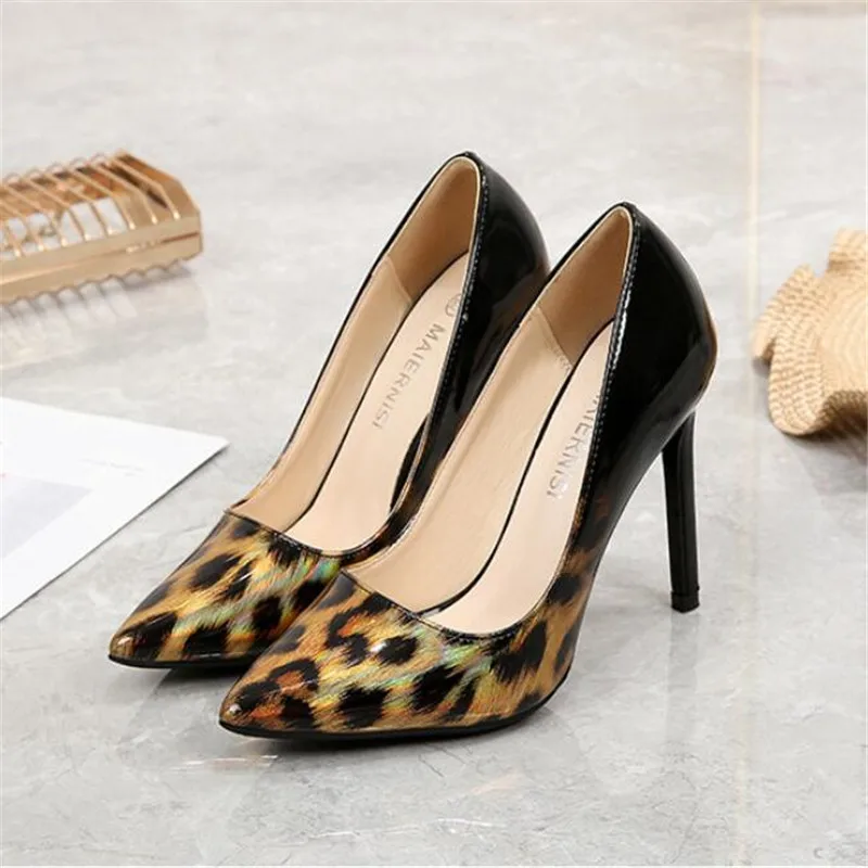 

2022 new style women's shoes high quality 11CM fine heel pointed toe shoes spring and autumn high heels large size shoes 4-15 16