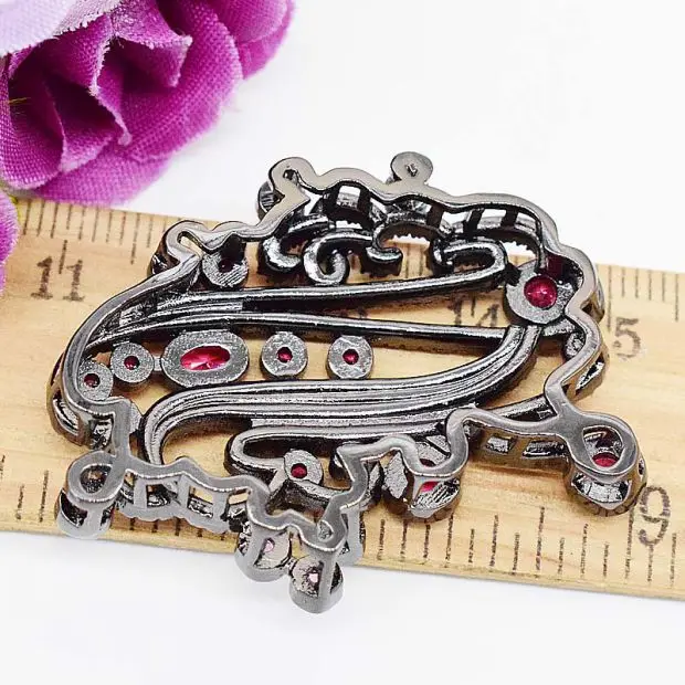 30x42mm Crystal cubic zircon connector Micro Pave for necklace pendant Jewelry DIY Jewelry Findings