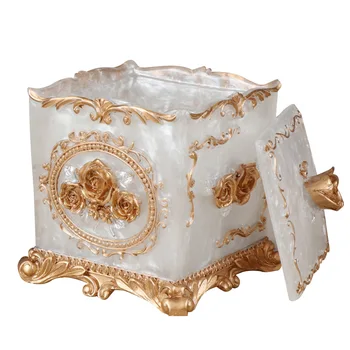 

European Style Toothpick Holder Cute Storage Case Bars Container Party Dispenser Cotton Swab Resin Square Round Home Kitchen