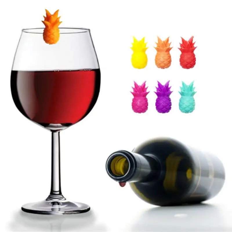 Drinking Glass Identification Tag Silicone Creative Red Wine Glass Marker Charm 