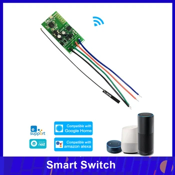 

WiFi Smart Switch 12V DC for Tags Remote Controls Electronic Lock Keyless Door Gate Lock eWelink APP Work with Alexa/Google home