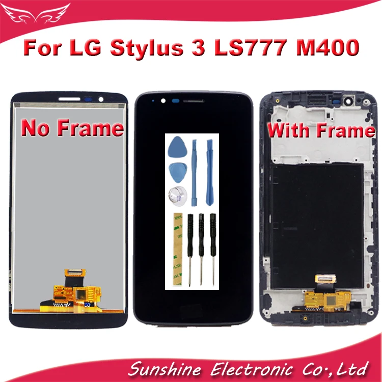 

LCD Display Screen For LG Stylus 3 LS777 M400 M400DF M400N M400F M400Y LCD Display With Touch Panel Digitizer Screen Assembly