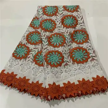 

lace fabric 2020 new high quality lace nigerian lace fabric for women dress african tulle lace with stones and beads LHX16A