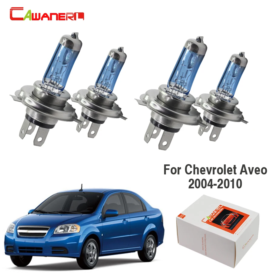 Cawaner 4X100 Вт Автомобильные галогенные лампы 4300 К 12 в теплый белый головной