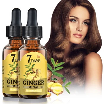 

7 Days Ginger Hair Growth Oil Essence Hairdressing Mask Serum Dry and Damaged Deeply Nutrition Care 30ML
