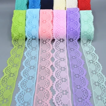 

wholesale beautiful lace embroidery / 300 yards long 40 mm wide DIY sewing clothing lace ribbon jewelry accessories