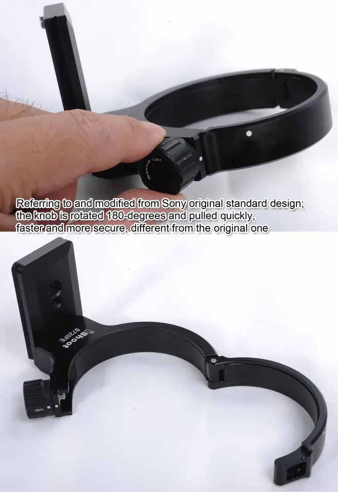 Collier de support d'objectif en métal pour trépied Sony FE 70-200 mm f/4 G OSS SEL70200G – Plaque à dégagement rapide pour appareil photo