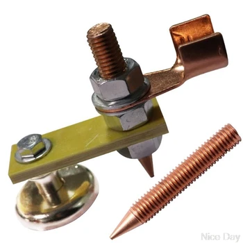 

Strong Magnetic Ground Clamp Connector with Conductive Rod Stud for Welding A13 20 Dropship