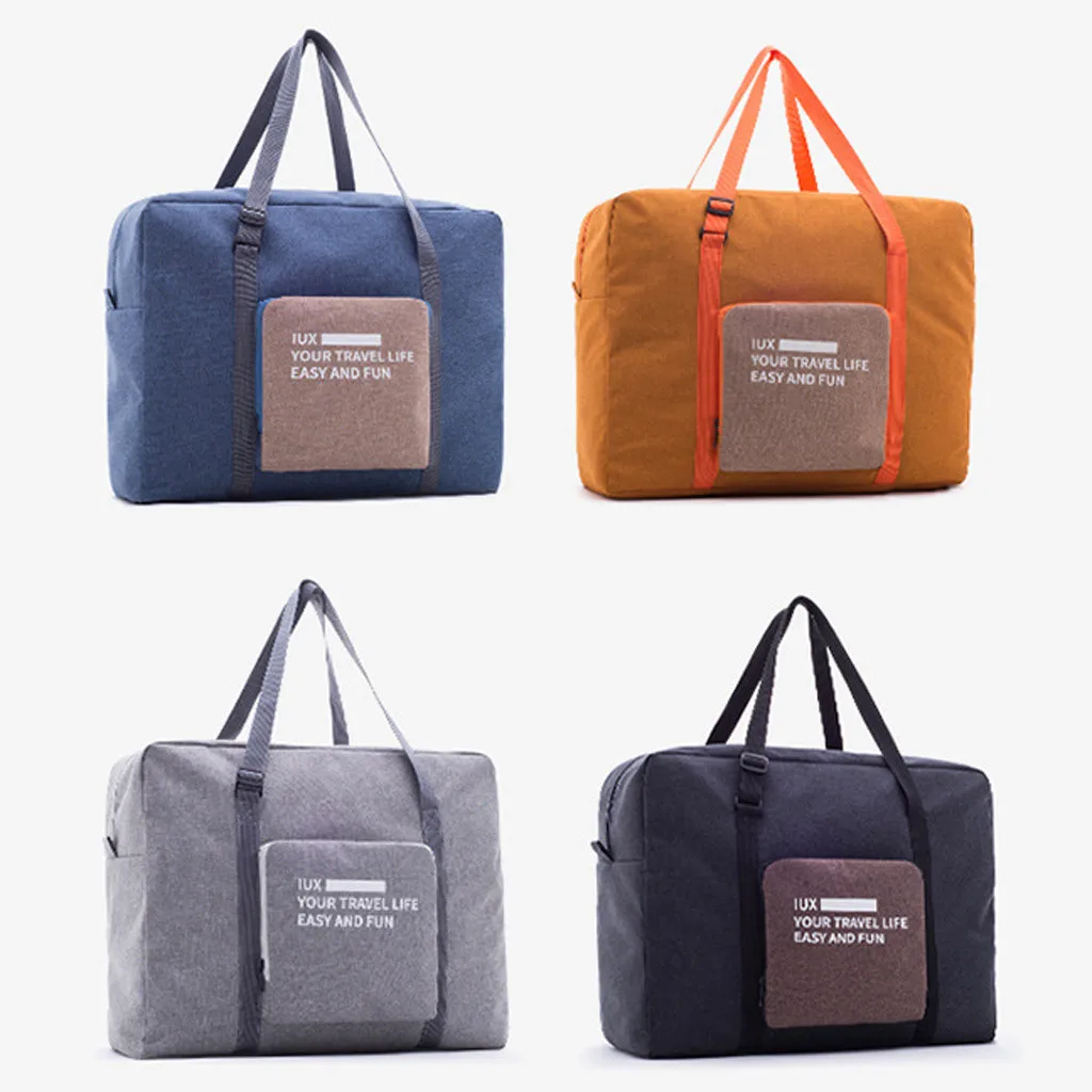 Водонепроницаемые нейлоновые дорожные сумки для женщин и мужчин, большая вместительность, Складная спортивная сумка-Органайзер, упаковочные кубики, багаж для девушек, сумка на выходные#0611