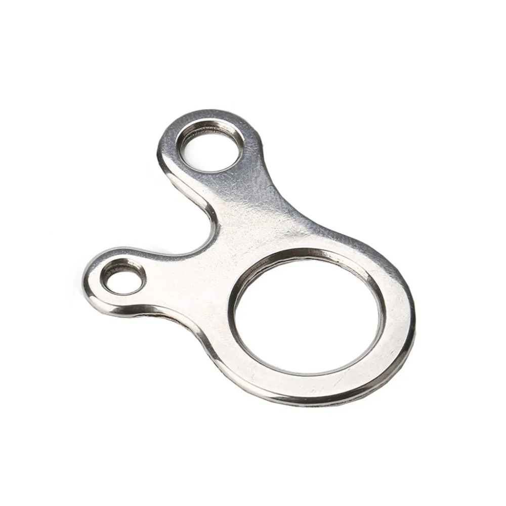 Mountaineering adjustment buckle stainless steel 3 hole hook carabiner keychain camping hiking multi-purpose camping 20N4 (3)