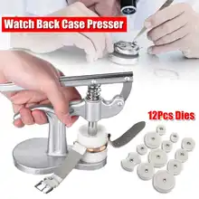 Инструмент для ремонта часов для часов задняя крышка пресс батарея изменение с 12 штампов часы укупорки механические часы инструмент для часовщика