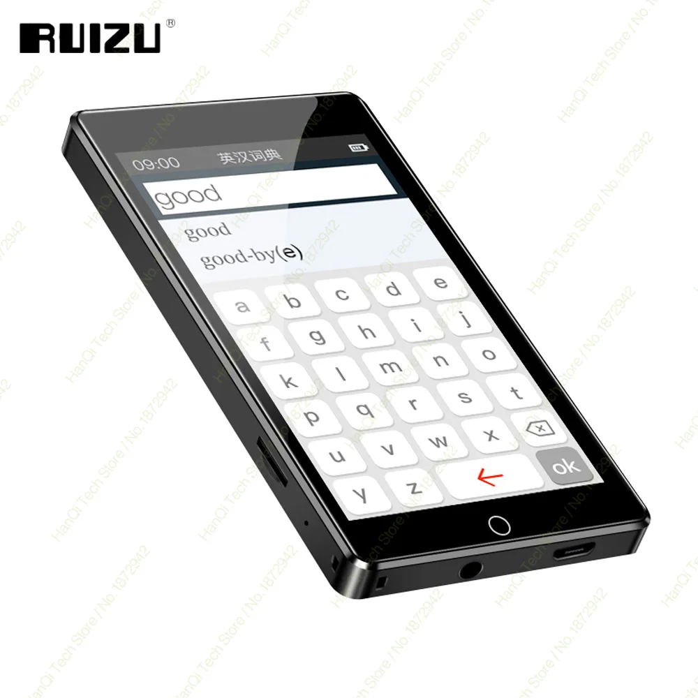 RUIZU H1 полный сенсорный Экран MP3 плеер Bluetooth 8 Гб музыкальный с Встроенный динамик