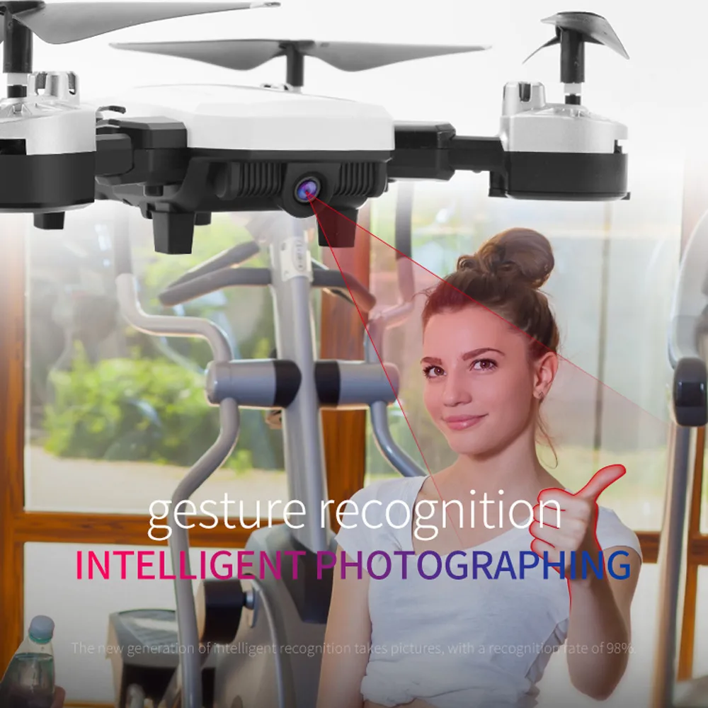 Лидер продаж продуктов Дрон для селфи wifi FPV gps 1080P HD камера двойной аккумулятор складной RC Квадрокоптер для Носимых устройств