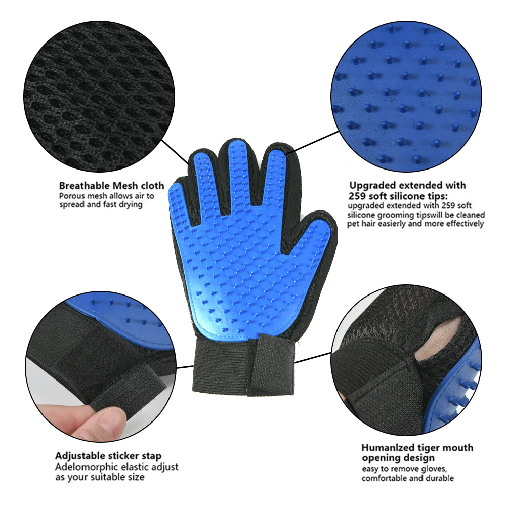 Grooming Gloves For Dog – DogMega – DogMega.Com