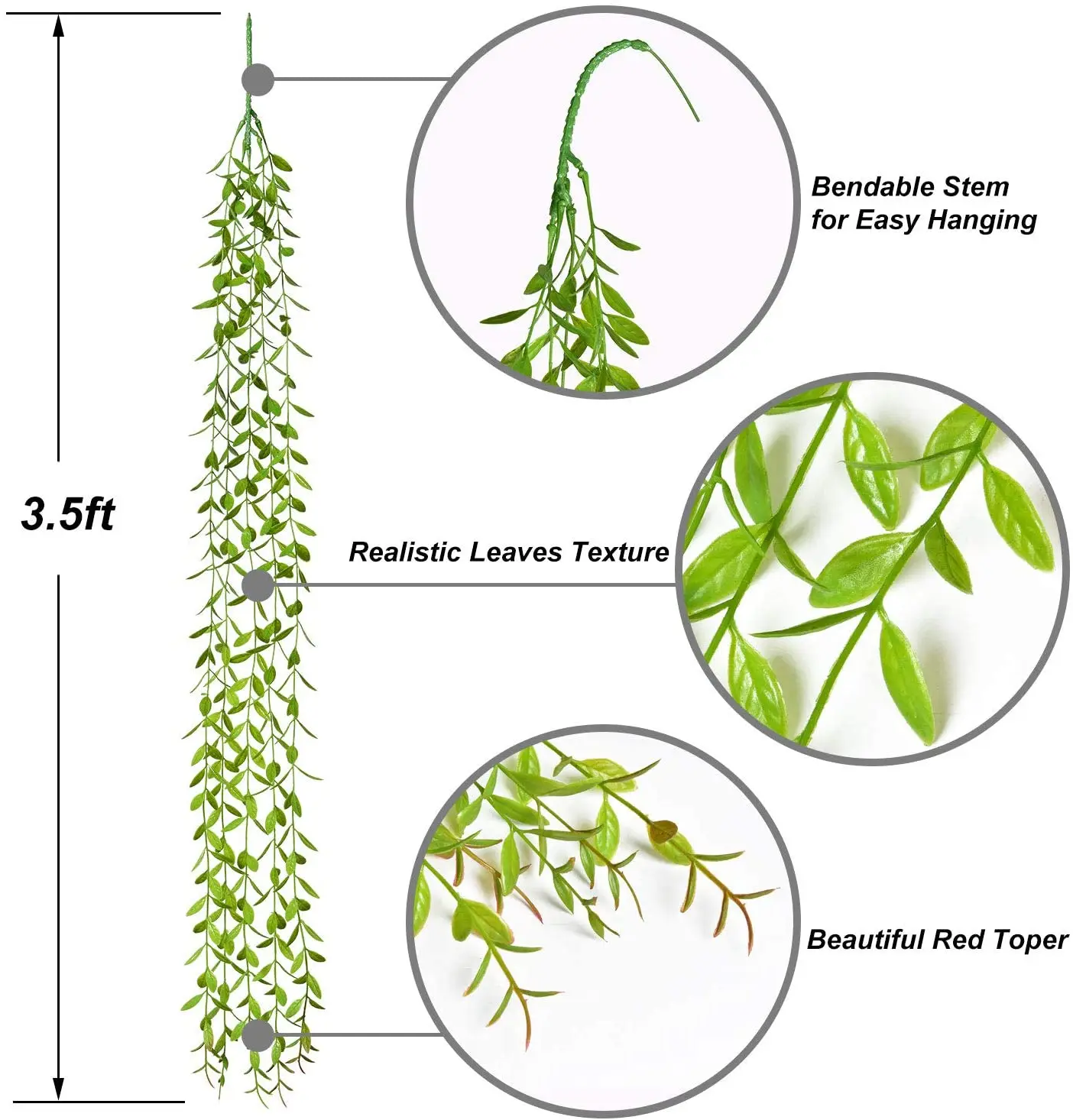 Illuminated Artificial Ivy Garland for Indoor and Outdoor Decor