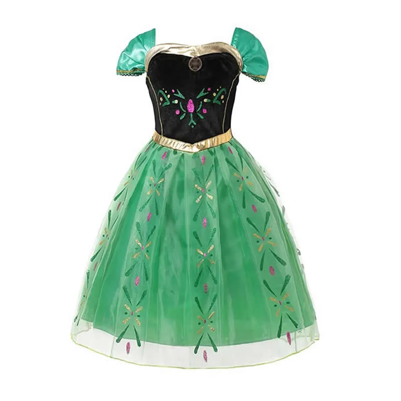green elsa dress