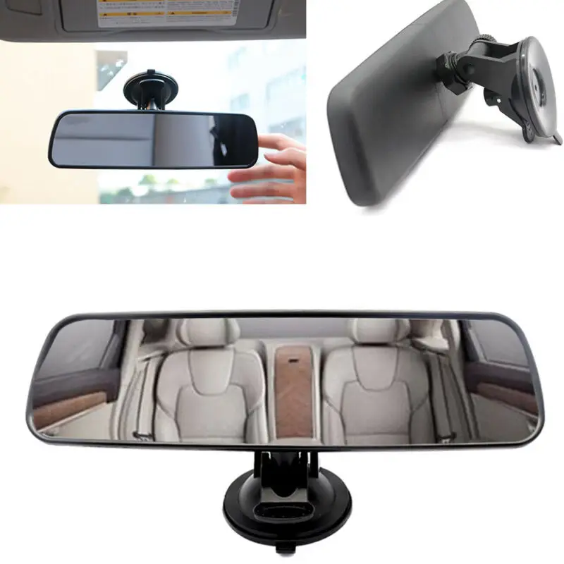 

Universal ABS Varnish Car Interior Rear View Baby Observation Mirror +Easily Clipped ABS Matte Suction Cup 240mm*65mm