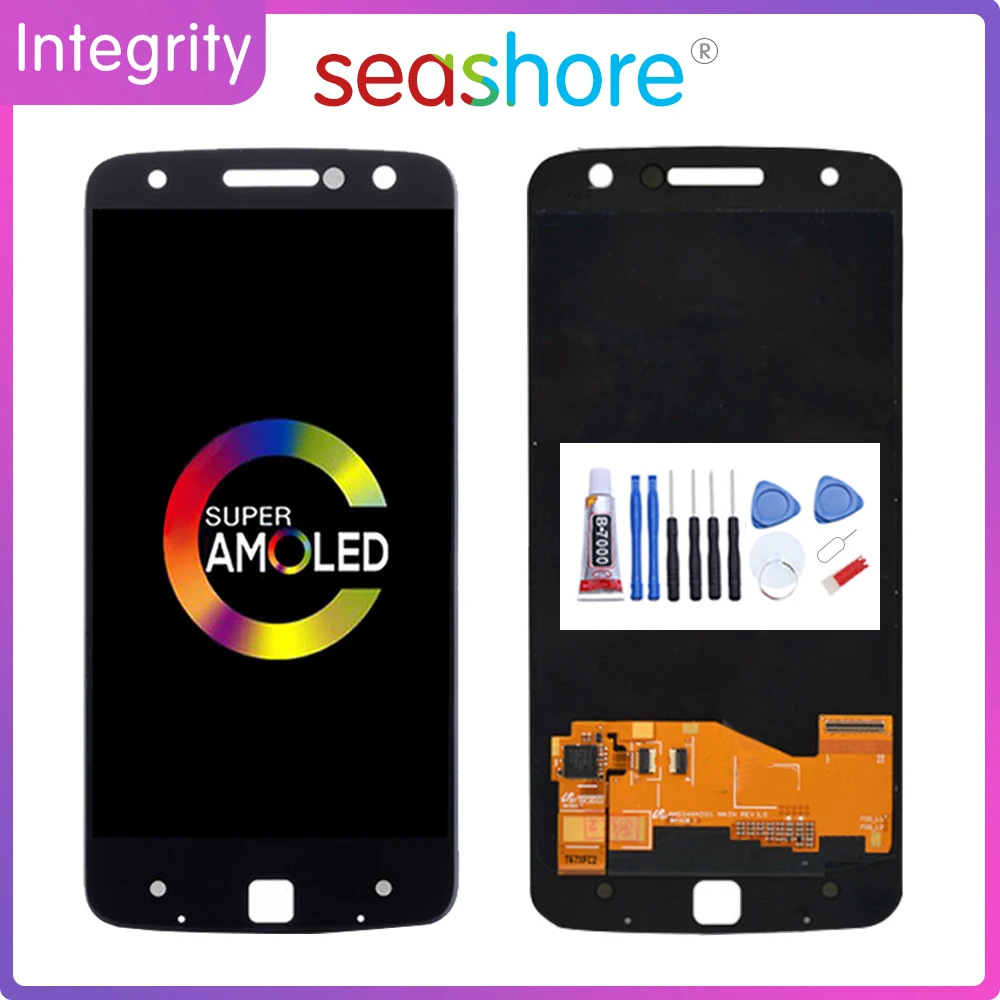 5 &quotОригинальный сенсорный ЖК экран для Motorola Moto Z дигитайзер в сборе MOTO Droid замена