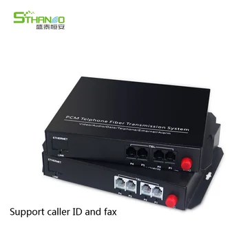 

Support caller ID and fax 4 Channel pcm multiplexer telephone fiber optic to rj11 media converter