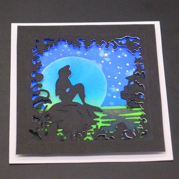 

Scrapbook Metal Cutting Dies For Scrapbooking Stencils Mermaid COVER DIY Paper Album Cards Making Embossing Die Cut Cuts Cutter