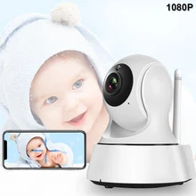 Радионяня Wif ночного видения Babyphone видео камера 1080P двухстороннее аудио плач ребенка сигнализация ребенка Спящая няня камера безопасности