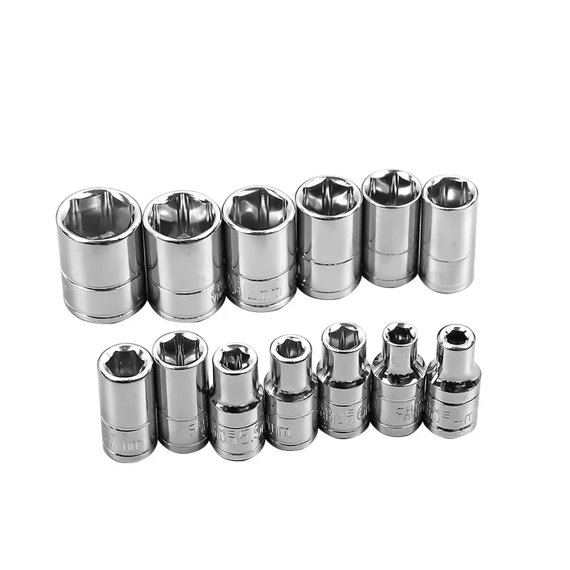 

HOT 13pc 1/4 Socket Set Adapter Short Long Sockets 4-14mm Deep Socket Tool Heads Torque Spanner Ratchet Socket Wrench