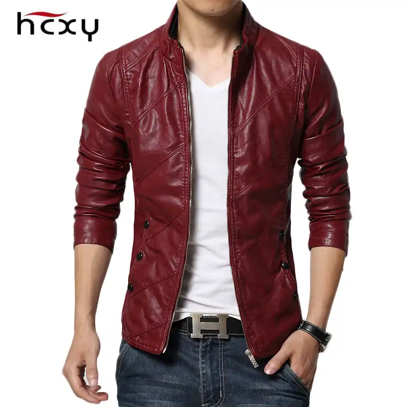 blazer de couro masculino