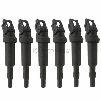 

6PCS Ignition Coils 0221504470 For BMW E81 F22 F23 E46 E90 F33 X3 E83 No# 12138616153 12137594596 12137571643