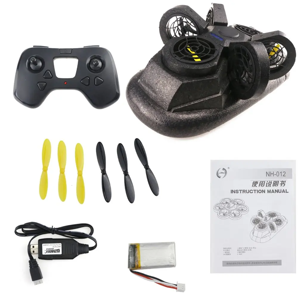 

DIY NH-012 2.4G 4CH 3D 6-Axis WIFI FPV Support Land Sea Air 3-Modes Free Combined Altitude Hold DIY Look RC Drone Quadcopter RTF
