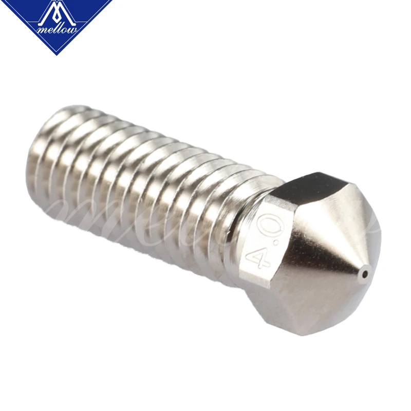 Mellow 3D Printer NF-V6 Plated Copper 0.4mm M6 Volcano Nozzle For E3D V6 Volcano J-head Hotend